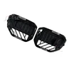 Black Front Bumper Grill Grille Fit BMW X3 G45 2025+ W/LED Light