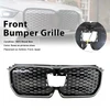 Black Front Bumper Grill Grille Fit BMW iX1 U11 2023-2025 W/LED Light