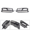 Black Front Fog Lamp Grill Fit Audi A5 S-Line Sport Edition Bumper 2013-2016