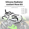Silicone Radiator coolant Hose kit For Kawasaki Ninja 636 ZX-6R 09-26 Black