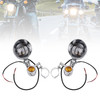 Motorcycle Beam Fog Lamp Custom Chrome W/ Bracket Fits For Racer Bobber Chopper