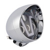 40W 5.75" Beam Headlight Fog Lamp Custom 4000Lm Chrome Fits For Racer Bobber