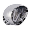 40W 5.75" Beam Headlight Fog Lamp Custom 4000Lm Chrome Fits For Racer Bobber