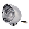 55W 5.75" Beam Headlight Fog Lamp Custom 4000Lm Chrome Fits For Racer Bobber