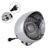 55W 5.75" Beam Headlight Fog Lamp Custom 4000Lm Chrome Fits For Racer Bobber