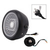 55W 7.5" Beam Headlight Fog Lamp Custom 4000Lm Black Fits For Racer Bobber