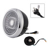 55W 7.5" Beam Headlight Fog Lamp Custom 4000Lm Chrome Fits For Racer Bobber