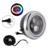 55W 7.5" Beam Headlight Fog Lamp Custom 4000Lm Chrome Fits For Racer Bobber