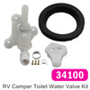 34100 RV Camper Toilet Water Valve Kit for Thetford Aqua-Magic Style