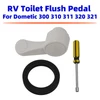 RV Toilet Flush Pedal for Dometic 300 310 311 320 321 with Seal Gasket Kit