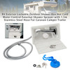 RV Exterior Lockable Outdoor Shower Box Hot Cold Water For Caravan Camper