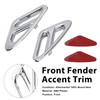 Front Fender Accent Trim For Honda GL1800 Goldwing 1800 2001-2017 Chrome