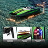 2.4Ghz Mini Remote Control Boat For Water Pool Lake Water Toy 2 Batteries Green