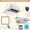 5-in-1 Bathroom Exhaust Fan with Light & Heater