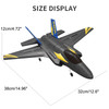 KF605 2.4GHz 4CH Remote Control Glider Airplane Toy Gift With 2 Batteries Black