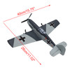RC 76206 2.4GHz 3CH Airplane Fixed Wing With Gyro System 2 Batteries Kid Toy