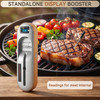 Wireless Meat Thermometer 2‑Sensor Cooking Probe with Booster Repeater IPX7 Waterproof