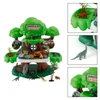 37 Pcs Dinosaur Valley Tree House Toy Realistic Set With Tree And Fence For Kid