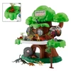 37 Pcs Dinosaur Valley Tree House Toy Realistic Set With Tree And Fence For Kid
