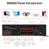 3600W Peak Stereo HiFi Power Bluetooth Amplifier High-Power 5.1 Subwoofer Home