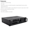 2500W 5CH Amplifiers Amplificador HiFi Stereo AV Surround SD FM Home Theater