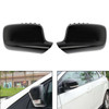 Pair Mirror Cover Cap Black For BMW E46 E65 E66 745i 750i 51167074236+51167074235