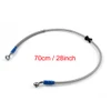 70cm/28" M10 Brake Oil Hose Line Banjo Fitting Stainless Steel End
