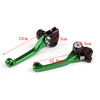 Pivot Brake Clutch Levers For Kawasaki KX65 KX85 KX250/KX250F KX125 2004 Green