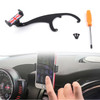 360°Rotation Car Phone Mount Cradle Holder Stand For Mini Cooper R60 R61 Gray