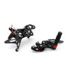 Racing Footrest Rearsets Rear Set Foot pegs For Suzuki GSXR 600/750 11-19 Black