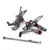 Racing Footrest Rearsets Rear Set Foot pegs For Suzuki GSXR 600/750 11-19 Gray