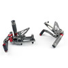 CNC Adjustable Rearsets Footpeg Fit Triumph Speed Triple 1050 2011-2015 Gray