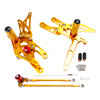 Racing Gold Rear Sets Footpegs Footrest For Honda CBR600RR 03-06 CBR1000RR 04-07