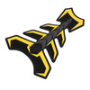 3D Rubber Universal Motorcycle Fuel Gas Tank Pad Protector Decal Sticker Yellow