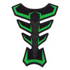 3D Rubber Universal Motorcycle Fuel Gas Tank Pad Protector Decal Sticker Green