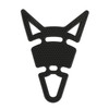 Motorbike Rubber Tank Pad Protector Motorcycle 3D "Cat ears" Look Spine Pad