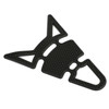 Motorbike Rubber Tank Pad Protector Motorcycle 3D "Cat ears" Look Spine Pad