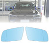 Left +Right Side Heated Blue Door Mirrors Glasses For BMW 5-series E60 2003-2009