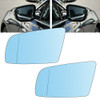 Left +Right Side Heated Blue Door Mirrors Glasses For BMW 5-series E60 2003-2009