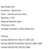 Rear Brake Rotor Disc Fit for Honda NS NSR 250R CBR250R CBR400R CBR600F 84-93