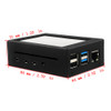 Aluminum Alloy 3.5 inch Display Case with LCD Screen Fit for Raspberry Pi 4B
