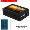 Aluminum Alloy 3.5 inch Display Case with LCD Screen Fit for Raspberry Pi 4B