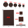 357 Piece Self-Stick Furniture Felt Pads for Hard Surfaces Brown