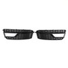 Pair Front Fog Lamp Black Trim Grills Grill Fit AUDI A5 S-Line S5 2013-2016