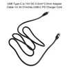 USB Type-C to 15V DC 5.5mm*2.5mm Adapter Cable 1m 39.37inches PD Charger Cord