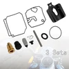 3X Carburetor Carb Rebuild Kit fit for Yamaha 3 Cyl 2.834 Bore 60HP 70HP 1992-06