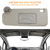 Sun Visor Left Driver Side 42747783 Gray For Chevy Sonic Spark 2012-2020