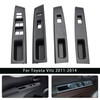 4pcs Window Switch Panel Bezel Trim For Toyota Yaris 2012-2014