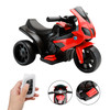 3Wheel 6V Kid Ride On Motorcycle Electric Toy With Remote Control LED Light Red