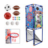 5In1 Multi Toss Game Set Play Football,Baseball,Basketball,Rugby And Fly Ball